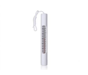 Witte zwembad thermometer 16cm