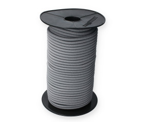 Zwembadzeil elastiek 8mm grijs p/m