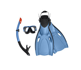 Hydro-Pro Blacksea snorkel / flipper set (Blauw)