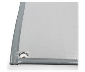 Luxe foamafdekking 5,00 x 9,00m Rechthoek (Grijs)