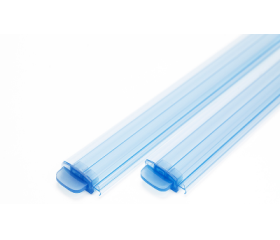 Starline Roldeck PVC lamellen transparant blauw per m2