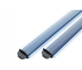Starline Roldeck PVC lamellen transparant blauw solar per m2