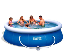 Opzetzwembad Bestway Fast Set 4,57 x 0,91 m (incl. alle toebehoren)
