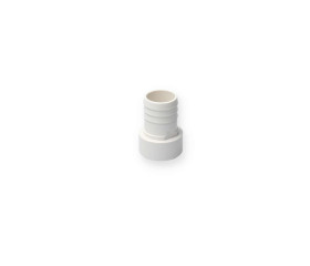 PVC Slangtule / Verloopkoppeling 50 mm Lijm x 38 mm Slangaansluiting (Wit)