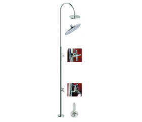 Basis RVS zwembaddouche