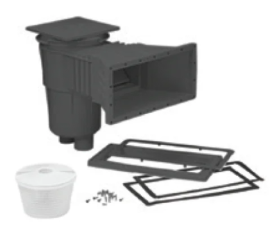 Astralpool 17,5L breedbek Skimmer antraciet