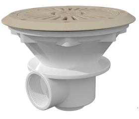 Zwembad bodemput 270mm beige