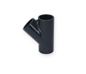 PVC Y-Stuk 45 graden 63 mm Drukfitting voor Zwembad & Vijver