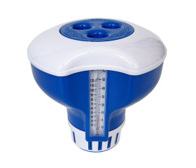 Zwembad chloordrijver groot met thermometer