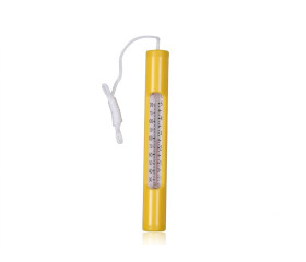 Gele zwembad thermometer 16cm