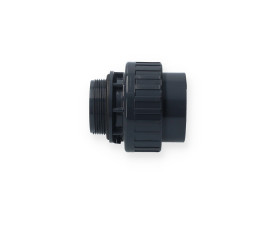 PVC 3/3 koppeling 63mm lijmverbinding X buitendraad 2'' met O-ring